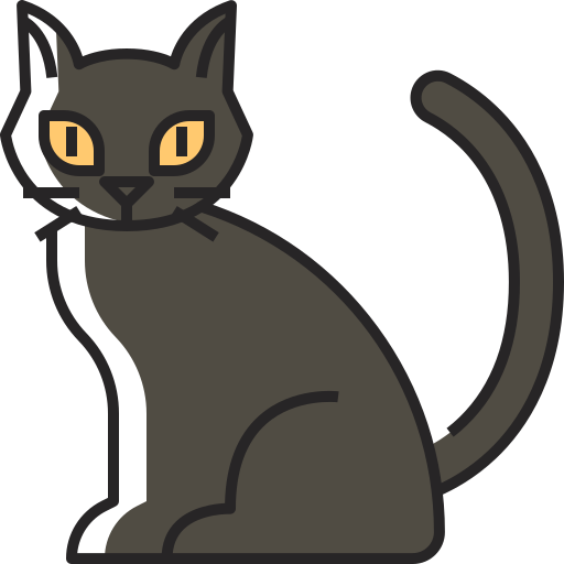 Black cat Generic Color Omission icon