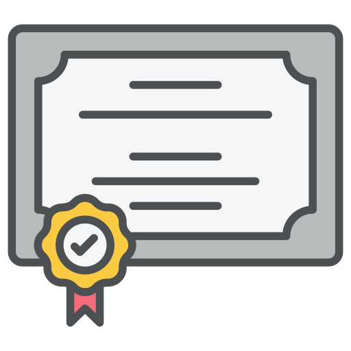 Сертификат бесплатно иконка Сертификат бесплатно иконка