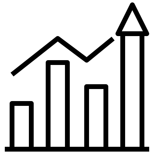 Bar chart free icon