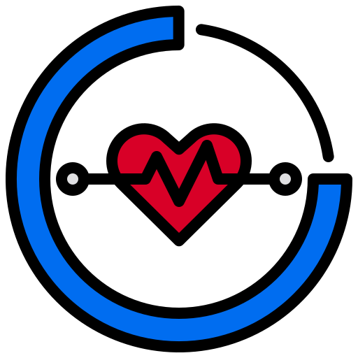Heart rate  free icon