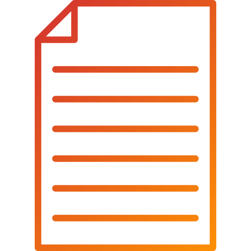 Document Generic Gradient icon