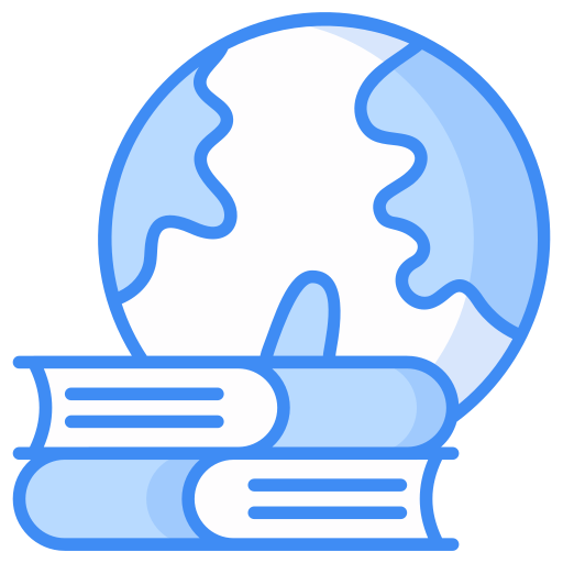 Global education Generic Blue icon