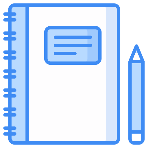 cahier d'exercices Icône gratuit