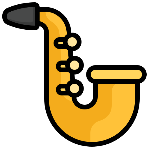 saxofón icono gratis