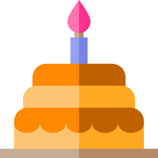 pastel de cumpleaños icono gratis