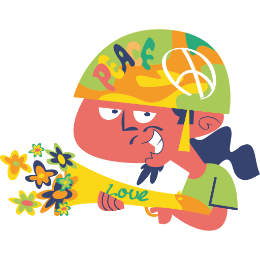 hippie gratuit sticker hippie gratuit sticker