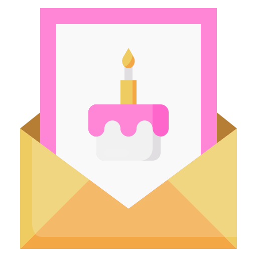 tarjeta de cumpleaños icono gratis