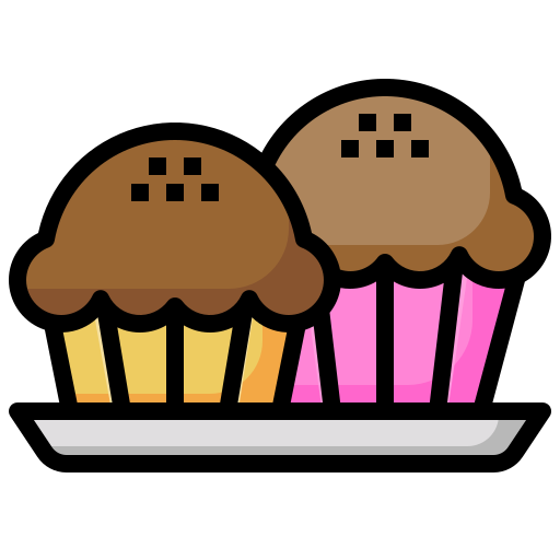 Muffin Surang Lineal Color icon