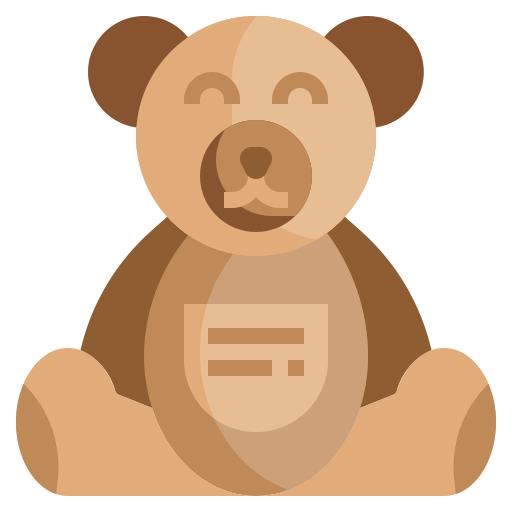 oso de peluche icono gratis