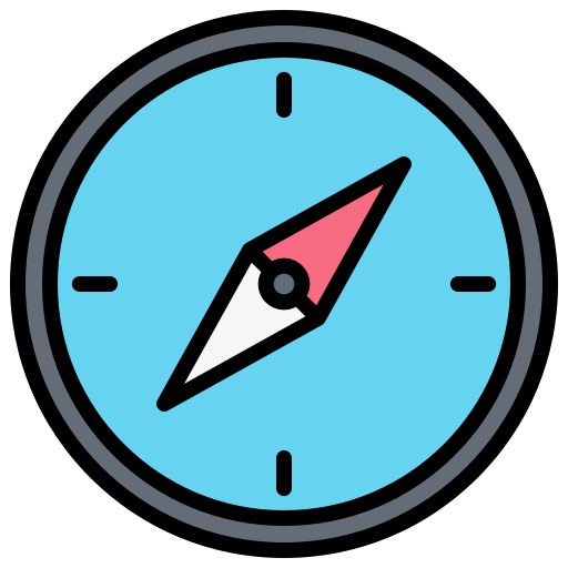 Compass Generic Outline Color Icon