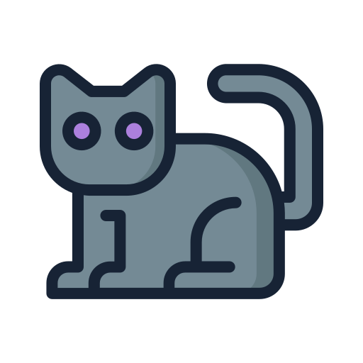 Gray cat icon - Free gray animal icons