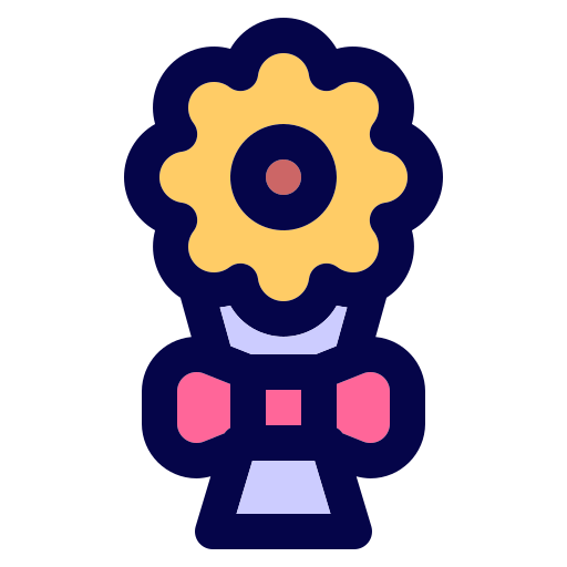 ramo de flores icono gratis