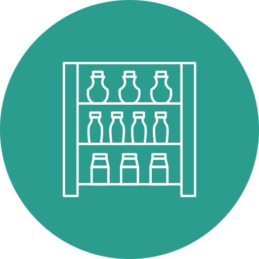 estantería icono gratis