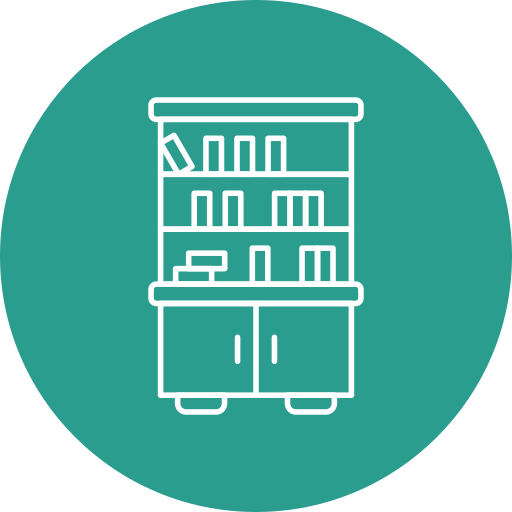 estantería icono gratis