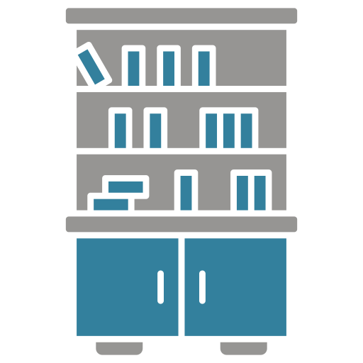 estantería icono gratis