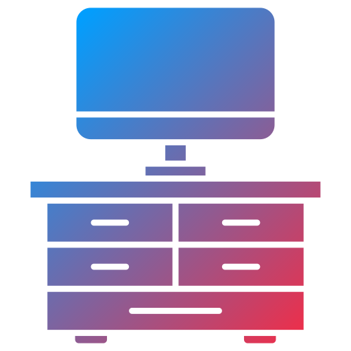 mesa de televisión icono gratis