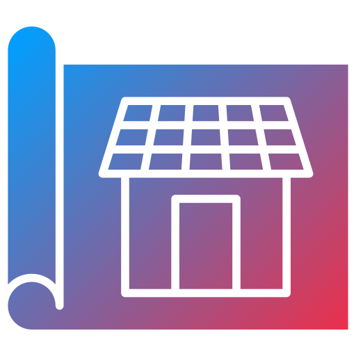 casa solar icono gratis