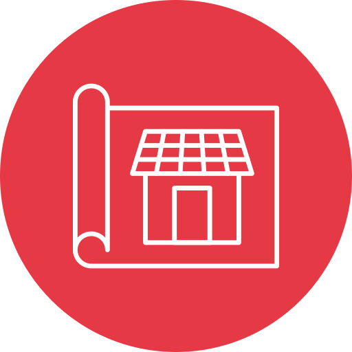 casa solar icono gratis