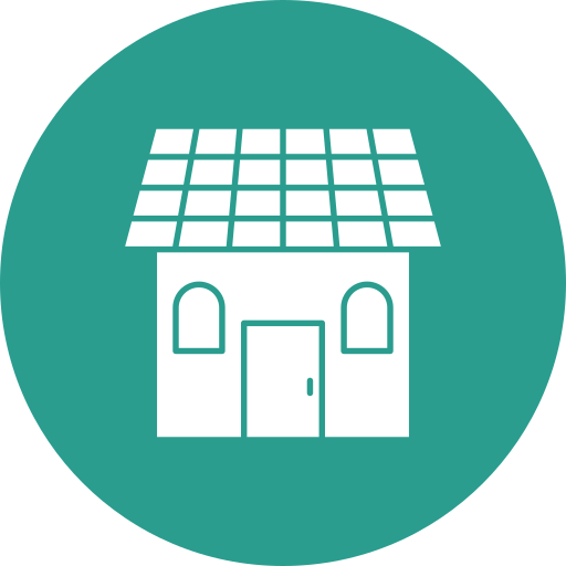 casa solar icono gratis