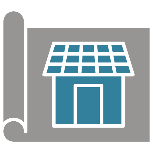 casa solar icono gratis