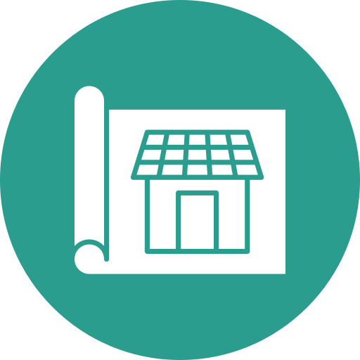 casa solar icono gratis