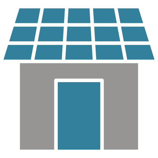 casa solar icono gratis