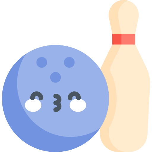 Bowling Kawaii Flat icon