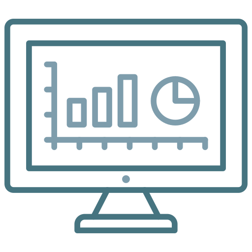 Analytics Generic Outline Color icon