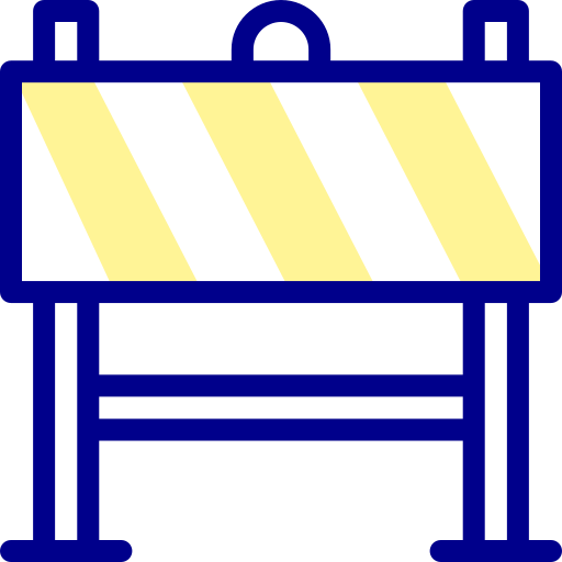 barrera vial icono gratis