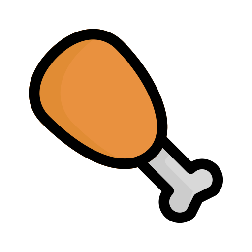 Chicken leg Generic Outline Color icon