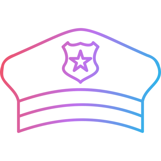 sombrero de policia icono gratis