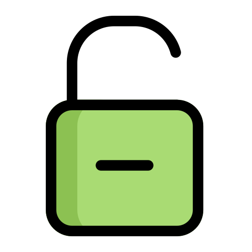 Unlock Generic Outline Color icon