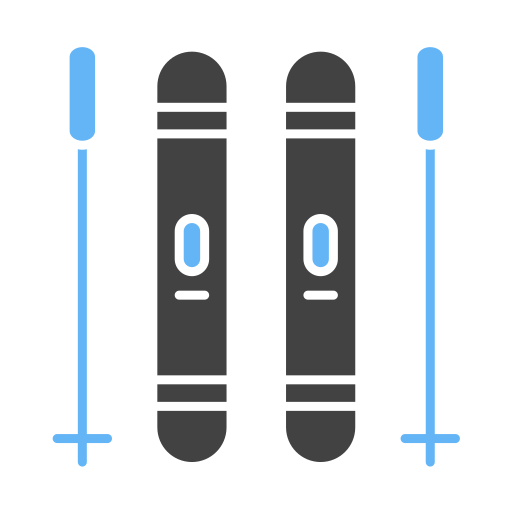 des skis Icône gratuit