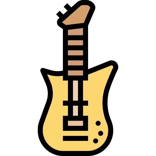 guitarra electrica icono gratis