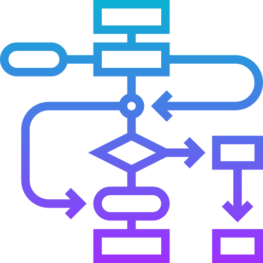 diagrama de flujo icono gratis