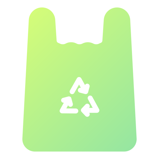 Recycled Plastic Bag Generic Flat Gradient icon
