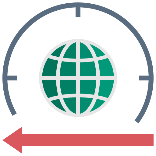 recesión icono gratis