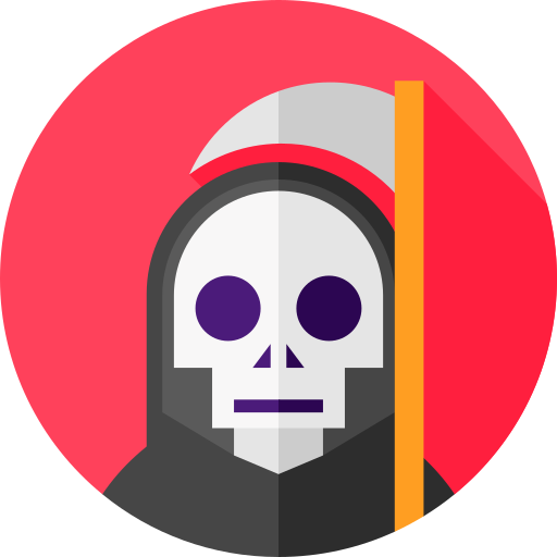 Death Flat Circular Flat icon