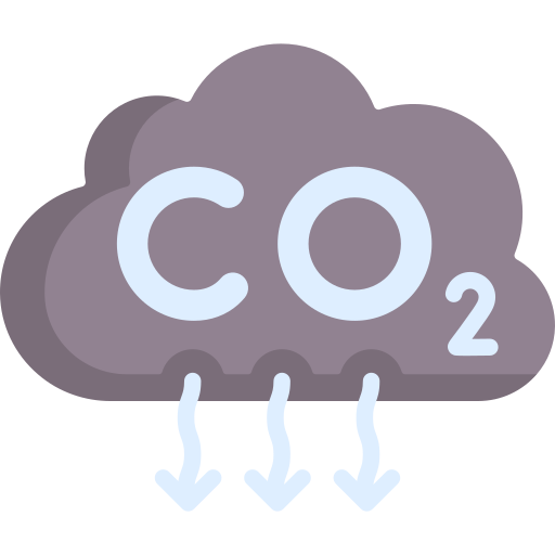 emisión de co2 icono gratis