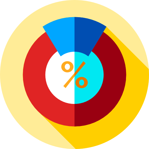 gráfico circular icono gratis