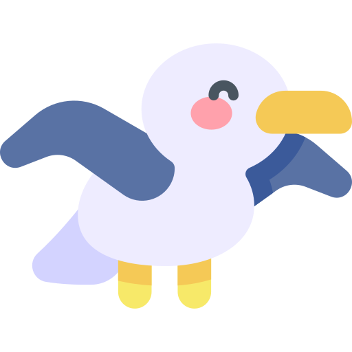 Seagull Kawaii Flat icon