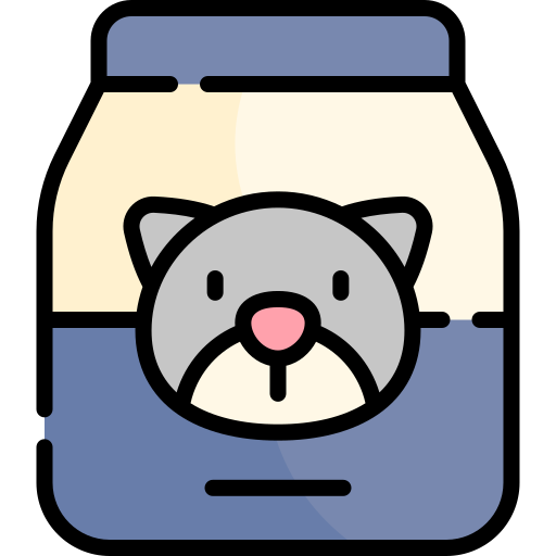 Cat food Kawaii Lineal color icon