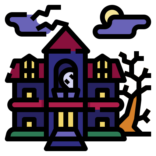 Haunted house  free icon