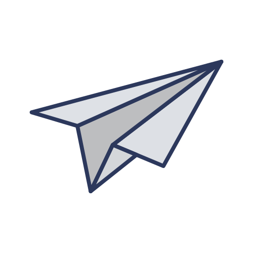 avion de papel icono gratis