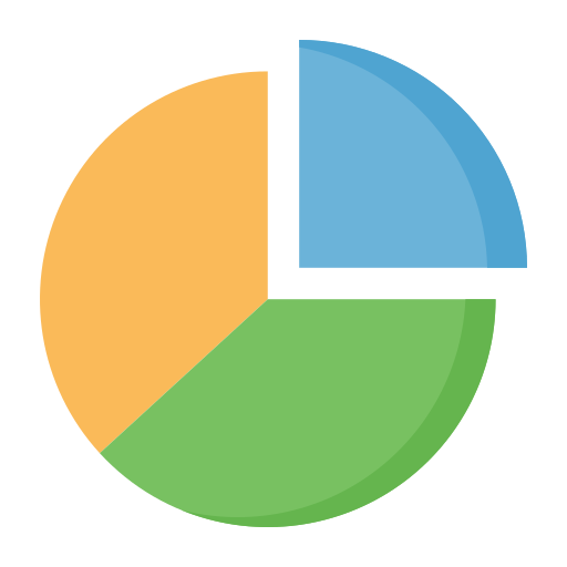 Pie chart Dinosoft Flat icon