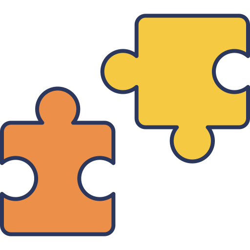 pieza de puzzle icono gratis