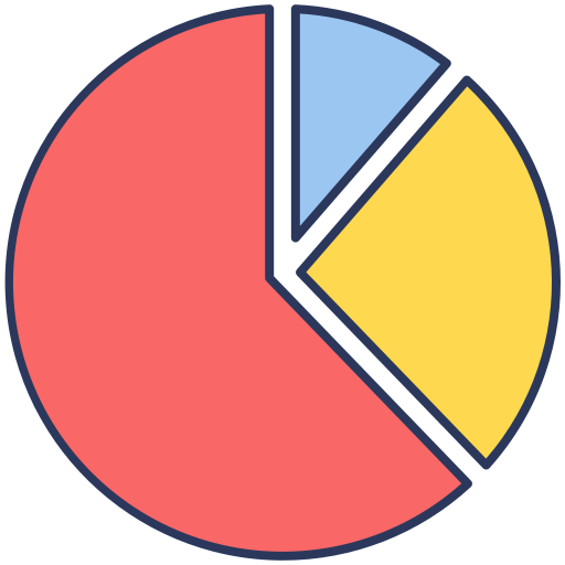 gráfico circular icono gratis