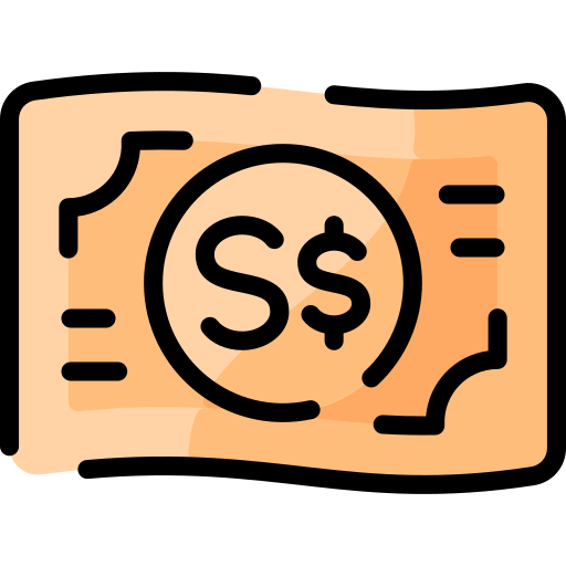 dolar de singapur icono gratis