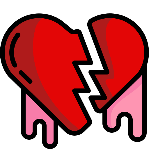 coeur brisé Icône gratuit coeur brisé Icône gratuit