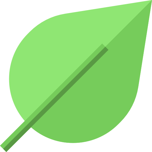 Leaf Basic Straight Flat icon